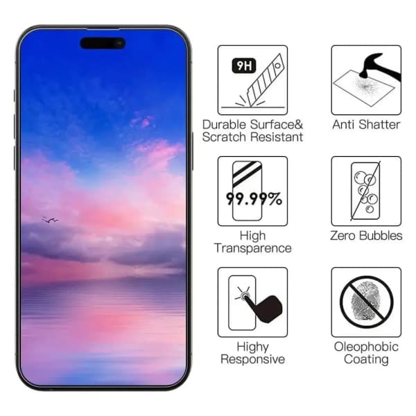 4 kpl karkaistua lasia iPhone 11 Pro Max -näytönsuojakalvoon