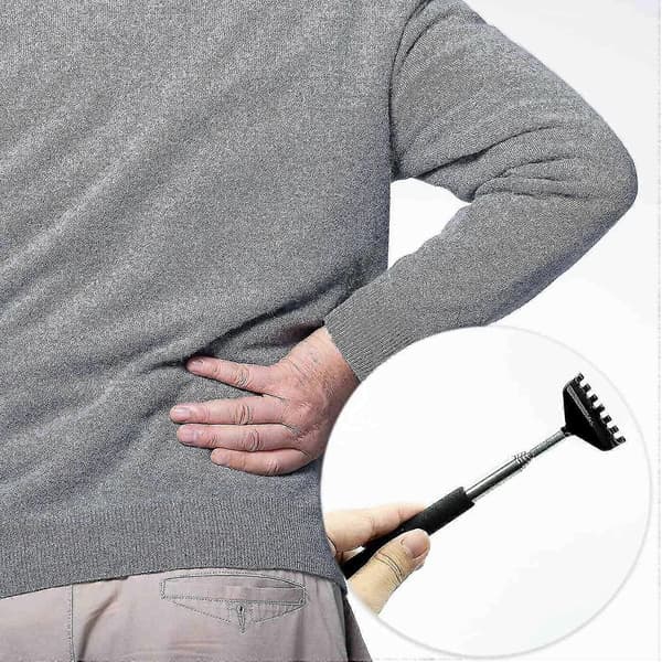 Back Scratcher, Stainless Steel Back Scratcher, Telescopic Itching Tool, Portable Extension