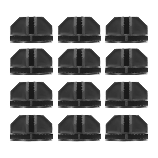 12 st Mesh Staket Organizer Enhets Spänne Garderob Förvaring Kopplingar Garderob Koppling Djur Lekhage Koppling Black 2.4X3.8CM