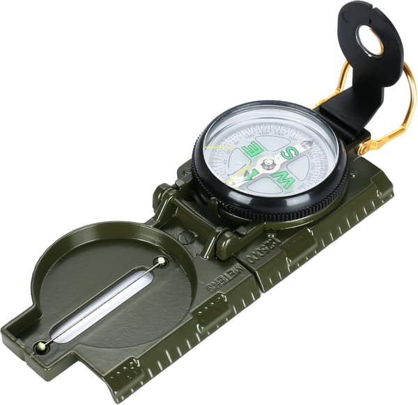 Professionell militär kompass för navigering, camping, vandring, överlevnadsorientering, kamouflagefärg