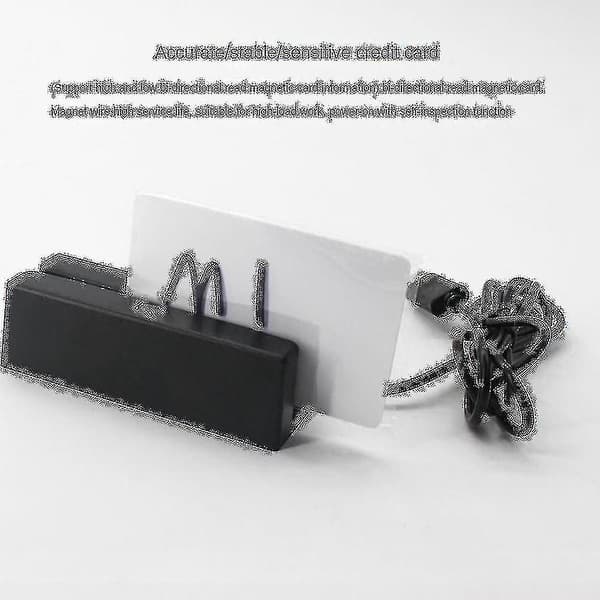 Msr90 Usb Magnetstribelæser Kortlæser Stribe 3 Spor Mini Swiper Til Usb Pc