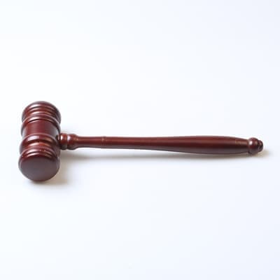 Wooden Gavel, Judge's Gavel, Training Tool, Striking Gavel with Base