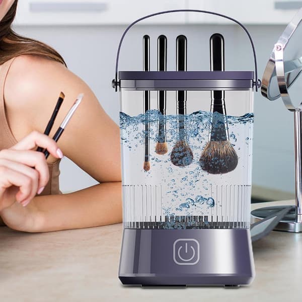 Automatic Makeup Brush and Sponge Cleaning Machine - Fast, Efficient Daily Cleaning Tool, Portable Beauty Accessory for Home [Ho]