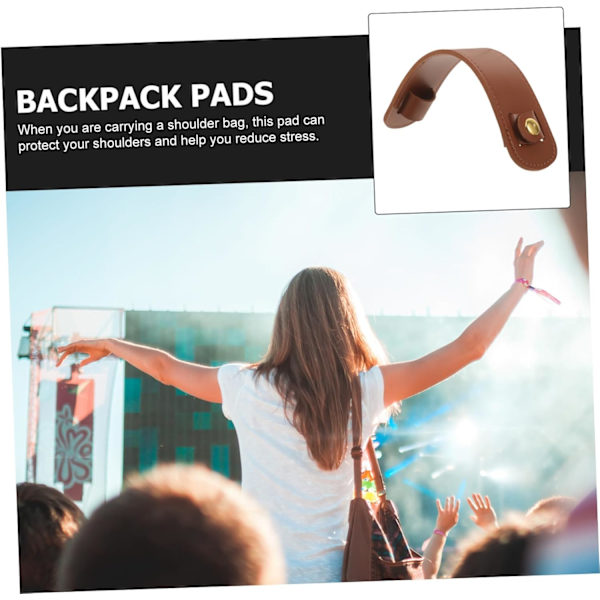 Backpack Shoulder Strap Leather Pad Shoulder Strap Cover for Bag Strap Sturdy Material Long-lasting Use
