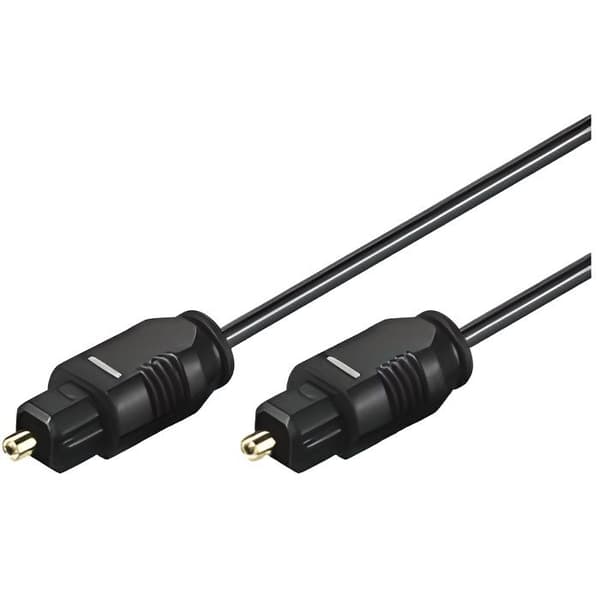 TosLink optisk digital ljudkabel Ø 2 mm, 1,5 m
