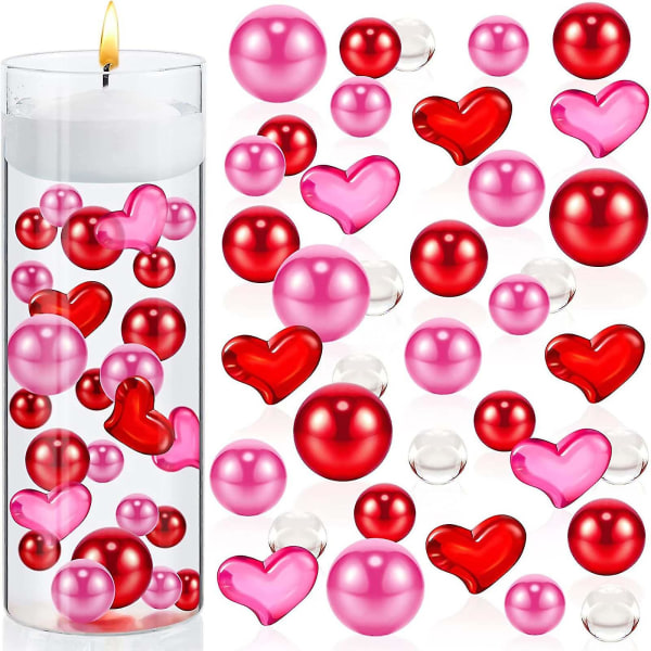 Valentinsdag Vasefyll Perle Vase Godteri Perle Fyll Gel Perler Julepynt Fyll