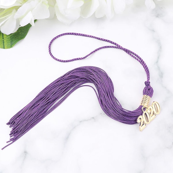 4 stk. Akademisk Graduation Hat Tassel Graduation Season Doctor Tassel Ære Dekorative Tassel (lilla Red 40*3.5cm