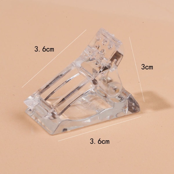 Nail Tips Clip for Quick Building Nail Forms Nail Clips for Finger Nail Extension Clamps Manicure Nail Art Tool  (10PCS)