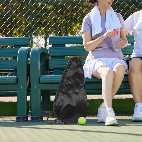 Tennis Racket Bag 420D Nylon Racket Case with Adjustable Shoulder Strap Lightweight Portable Tennis Bag