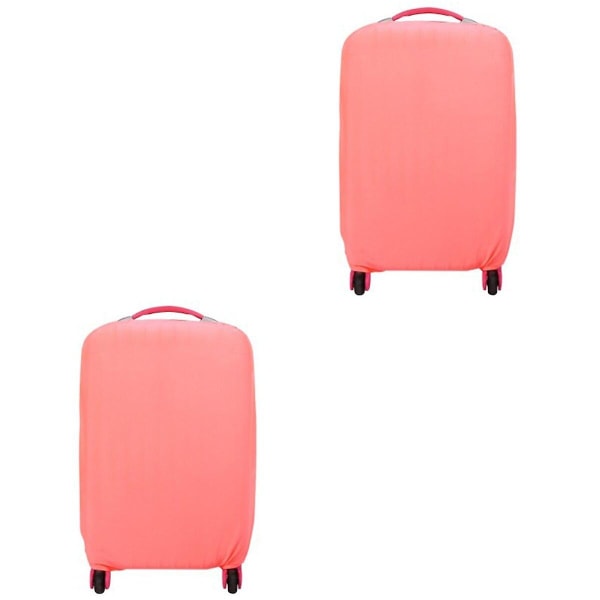 3 stk. Elastisk Rejsebagage Cover Kufferttrolley Case Beskyttelsespose Støvbestandig Beskytter til 22-24 Tommer (Pink)2pcsM 2pcs M