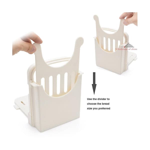 Bread Slicer, Foldable Toaster Slicer Sandwich Slicing Machine - Fast and Safe Evenly Sliced