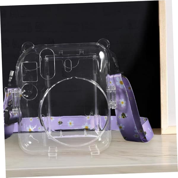 Scratch-Resistant Instant Camera Case 12 Trendy Crossbody Straps Protective Shell Bag