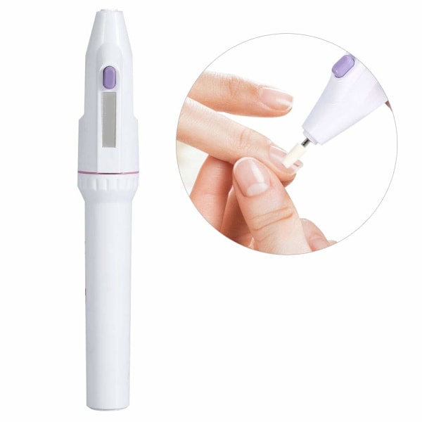 Nagelslip, elektrisk fil- och polermaskin, nagel- och fottrimmer, används för slipning av död hud och naglar
