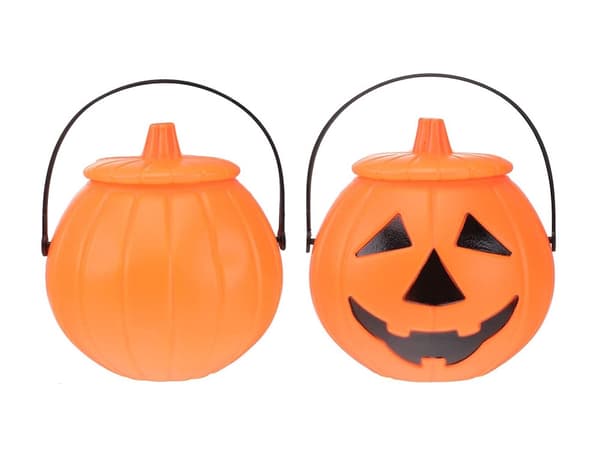Halloween-spand græskar - Stor slikskål til børn 86