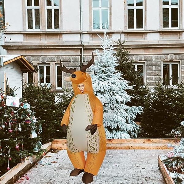 Uppblåsbar Kostym för Vuxna Jul Halloween Fest Cosplay Dräkt Män Kvinnor Helkropp Rolig Kostym