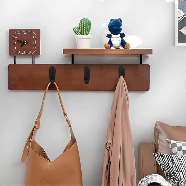 10 pcs Hook, Heavy Duty Stainless Steel Coat Hooks Wall Mounted, Retro Single Coat Hook with Screws