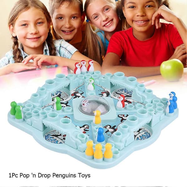 1 kpl Pop 'n Drop Pingviinit Lelut Lapset Työpöytä Noppapeli Perheen Vuorovaikutuspeli