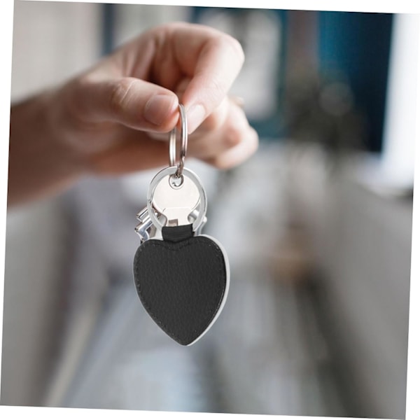 Advanced Heat Transfer Keychains, Lychee Pattern PU Leather Keychains, Stylish DIY Accessory