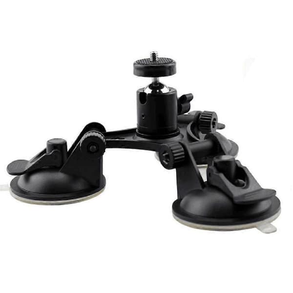 Car Holder Triple Vacuum Suction Cup Mount for Camera Stabilizer Accessories with Expansion Adapter