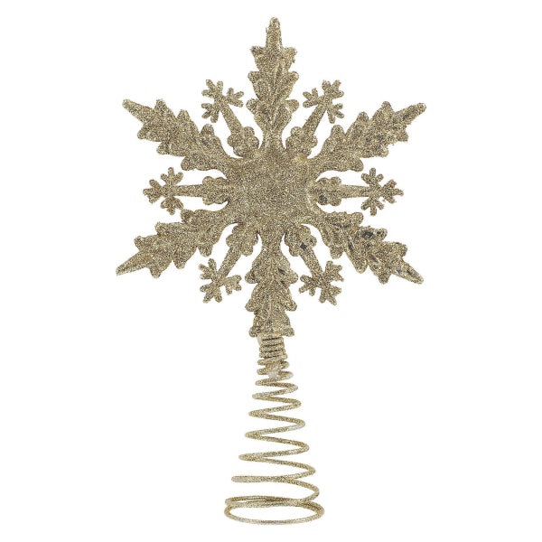 Vintage Ornament Stjerne Topper Dekorasjoner Topper Projektor Decoracion De Navidad Juletre Topper Snøfnugg Led Topper StarGolden21.5x13cm Golden 21.5x13cm