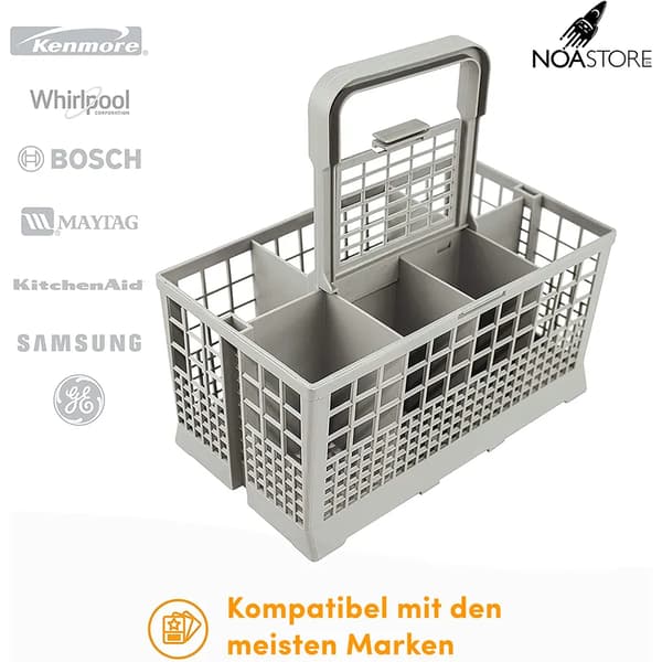 Bestikkurv til oppvaskmaskin (24 x 13,5 x 12 cm) Kompatibel med de fleste merker