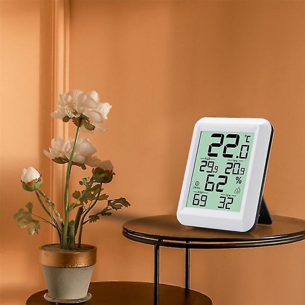 Digital Termometer Hygrometer, Inomhus Luftfuktighetsmätare, Hemtemperatur Termometer Sensor Mätare, Barnrum, Utomhus