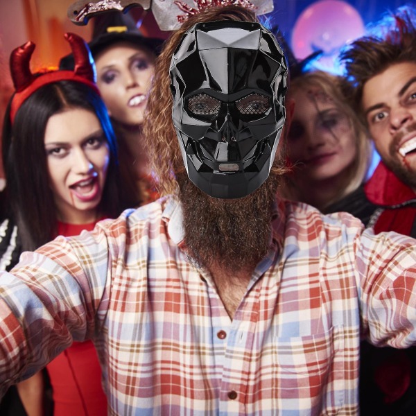 Hovedbeklædning Rekvisitter Masked Man Party Til Halloween Sort