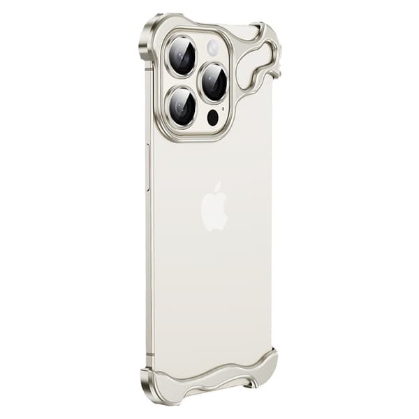 Unique Metal Frame Case + Lens Protection Film for iPhone 16 Pro Max
