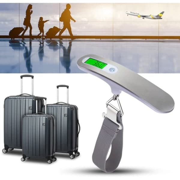 Electronic Luggage Scale - Portable Weighing Scale with Tare Function, Max Capacity 50 kg/110 lb (LB, g, Oz, kg)