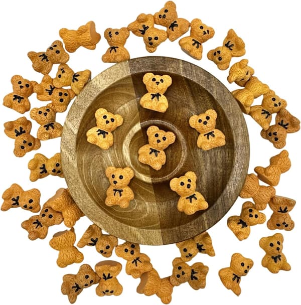 40 STK Mini Bjørner Harpiksfigurer 40 STK Brun Bear