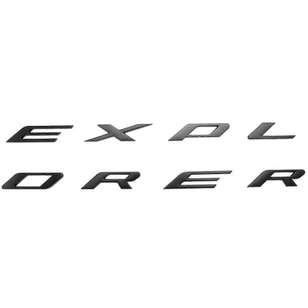 3D Bokstaver ABS Frontpanser Emblem Explorer Sport Panser Bokstaver Dekaler for Explorer 2011-2020 (Matt
