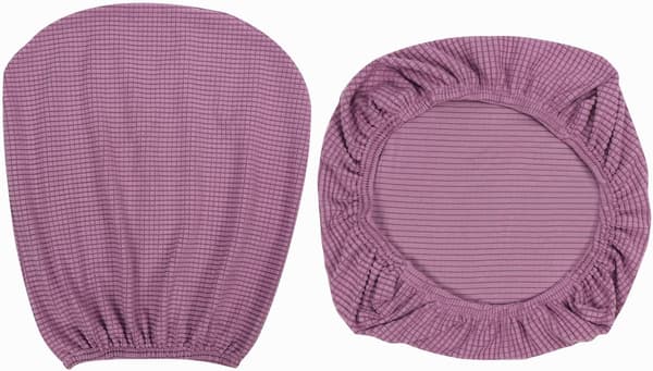 1 sæt bløde, vaskbare strækbare spandex stolebetræk til kontorstole, spisestuestole, b