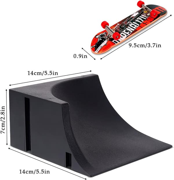 Mini Skateboard Rampe og Tilbehør Sæt, Skate Park Deck Truck Boa