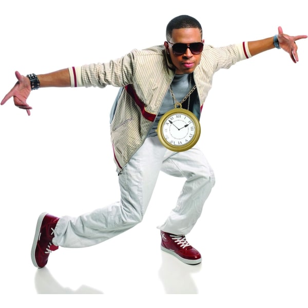 Jumbo Gold Clock Kaulakoru - Valkoinen Kani Kello, Hip Hop Rapper Kello - 1 kpl