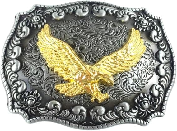 1 stk Guld Bæltespænde, Bæltespænder til Mænd Kvinder, Ørn