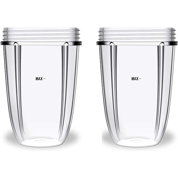 18oz Cup Replacement Compatible with Nutribullet 600W 900W Blender Parts 2pcs