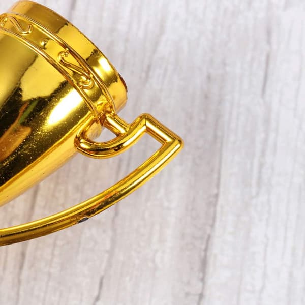 24 st Mini Guldpris Trofé Mini Guldtroféer Små Pris Trofé Koppar för Barn Troféer Bulk Priser Mini Troféer för Barn Skolbelöningar