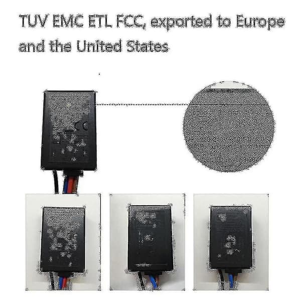 LD-600S Inbyggd 3-vägs fingertouch-dimmer på/av US EU