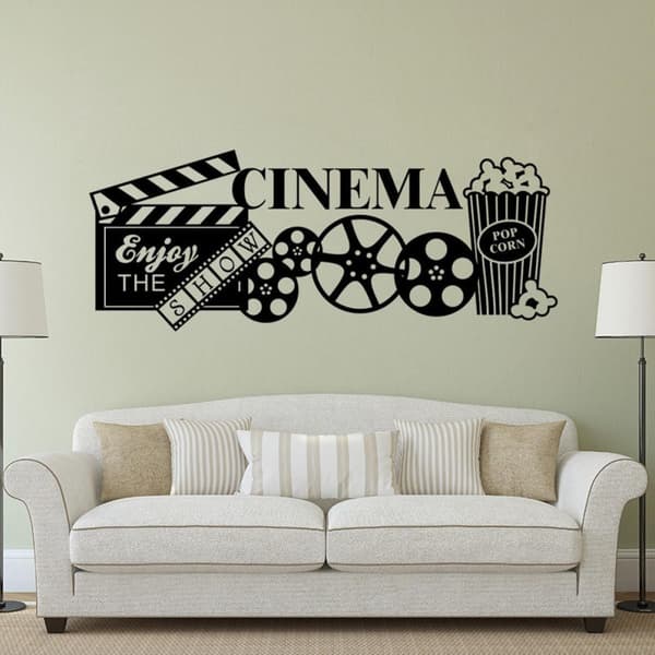 Creative Chic 3D Cinema Wall Sticker Waterproof PVC Decorative Wall Decal Easy to Apply Leaves