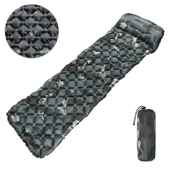 Ultralight Sleeping Pad with Built-in Pillow, Inflatable Camping Mattress for Hiking, Travel