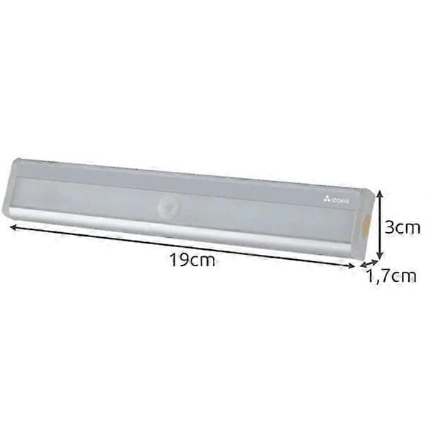 Garderobslampe Bevægelsessensor / Selvklæbende LED-lampe - 20 cm Sølv