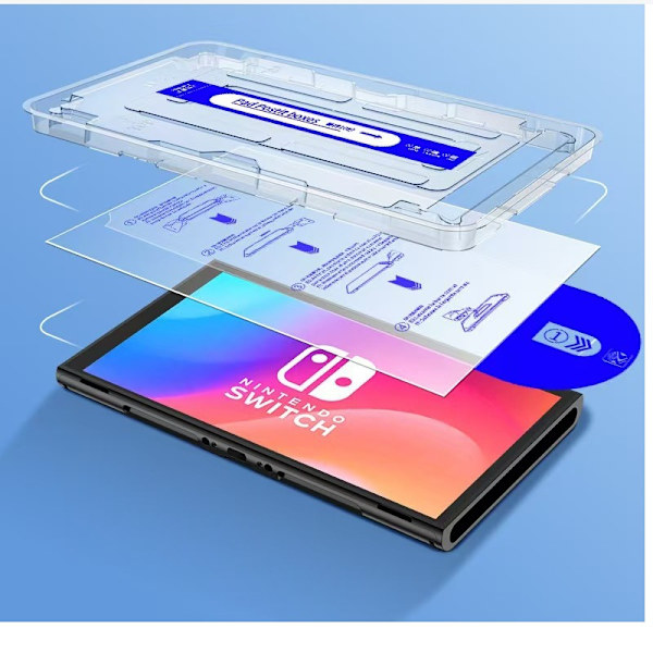 HD Tempered Glass Screen Protector for Nintendo Switch 2 with Automatic Dust Removal