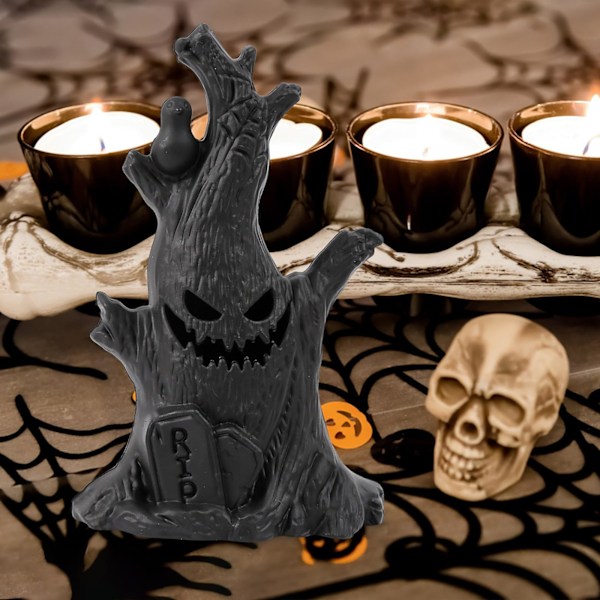 Halloween-träd för bordsdekoration med belysning - Inomhusdekoration för Halloweenfest
