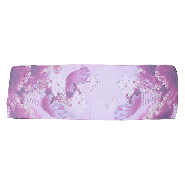 1 kpl Kaunis Mukava Huivi Muodikkaat Ohut Huivi Lootuskuvio Huivi Naisille Violetti 160X50X0.1CM Purple 160X50X0.1CM