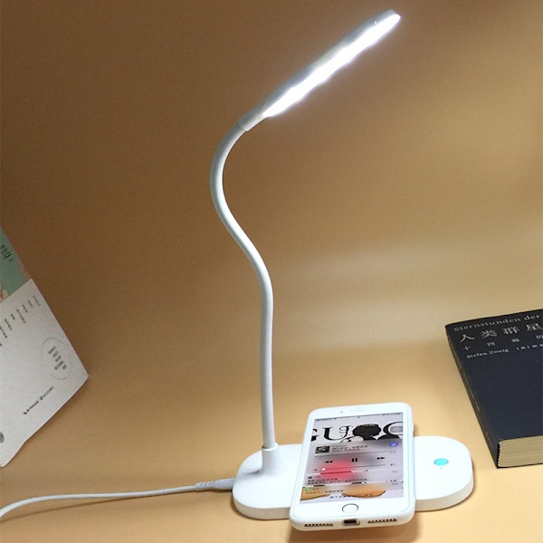 Lamper til hjemmekontoret - Super Lys Lille Bordlampe med USB Opladningsport, en Perfekt LED Bordlampe som Studielampe, Seng