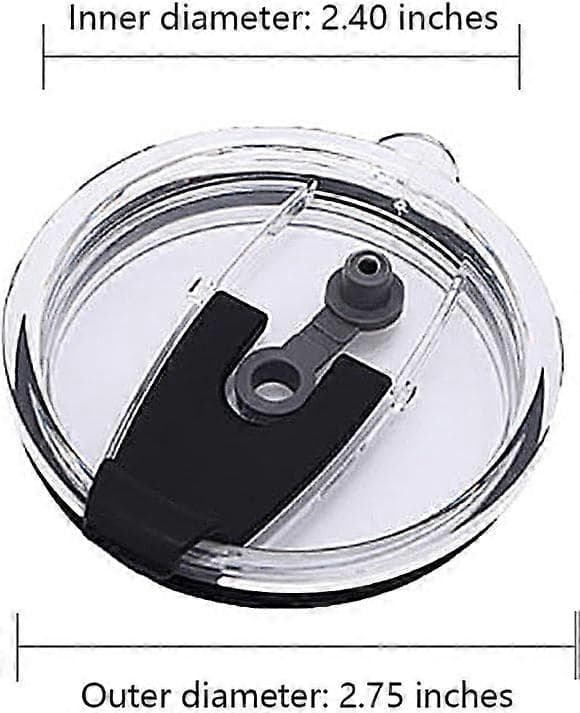4 Pcs Classic Clear Flip Replacement Lids Eco-Friendly Tumbler Thermos Mug Replacement Roll Cover Replacement