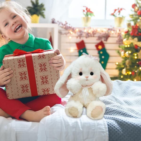 Rabbit Making Kit, Plush Doll Sewing Set Adults, 30cm Portable Bendable Rabbits with Joints, Craft Kit with Felt Material Manual, Fun for Art