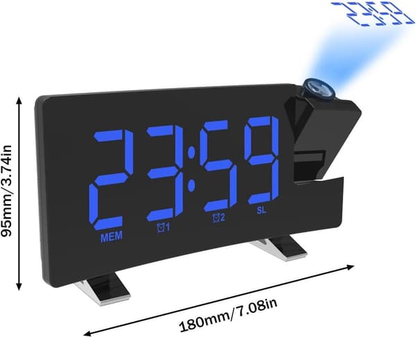 Alarm clock - radio - clock - projection alarm clock - digital alarm clock - projection clock