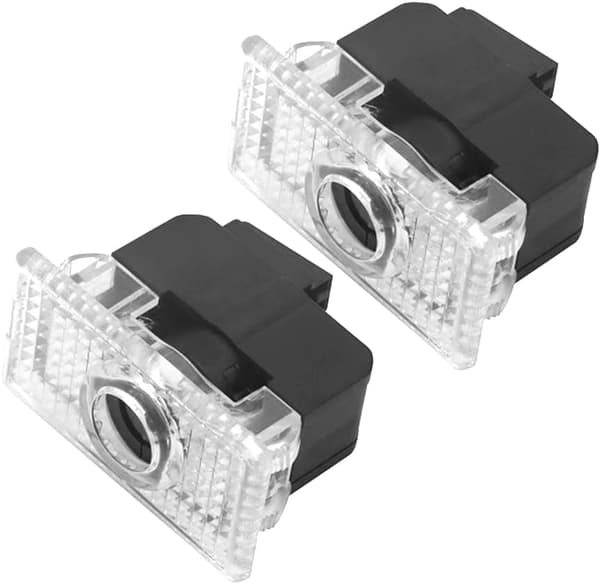 2 stk. LED-bildørslamper, LED-bilvelkomstlys, LED-bilprojektorlys, LED-kabinelys til