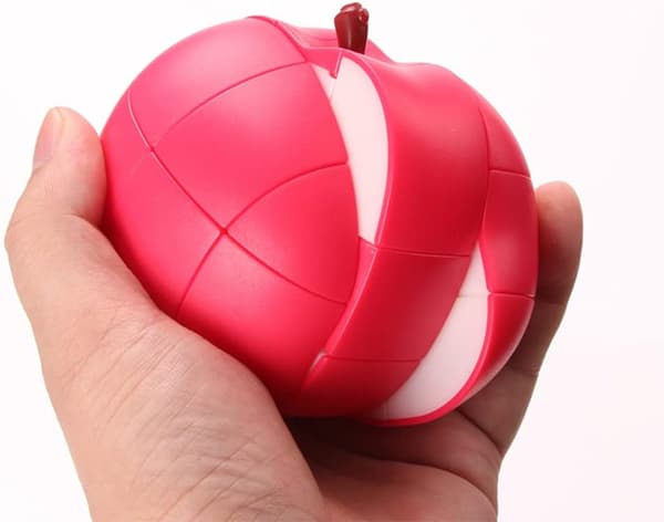 3D Fruktkub 3×3 Äpple Magisk Hastighetskub Barns Pedagogiska Leksaker Pusselkub Hjärngympa Äpple Apple